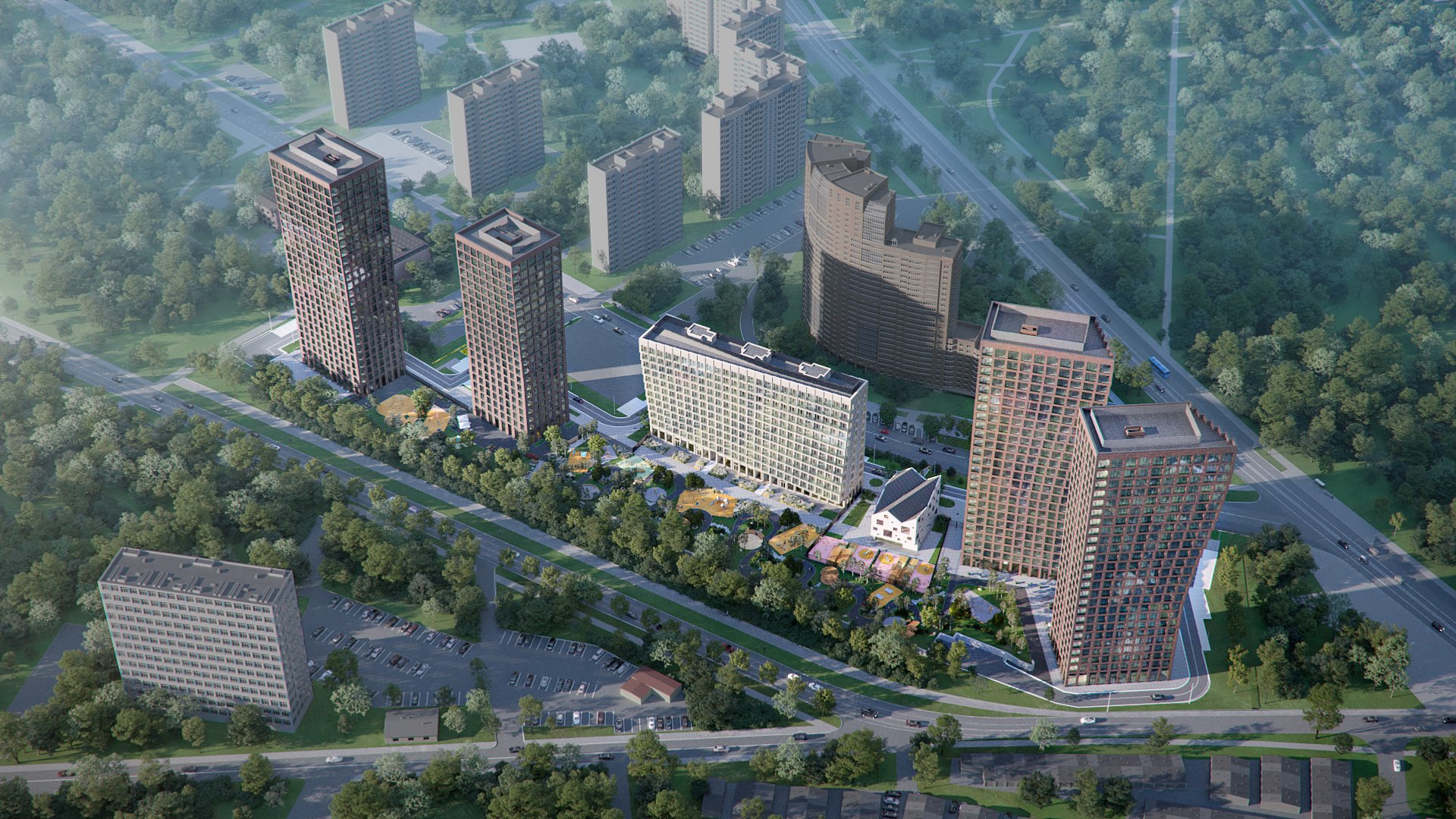 Генплан AFI Park Воронцовский / Прайм Парк