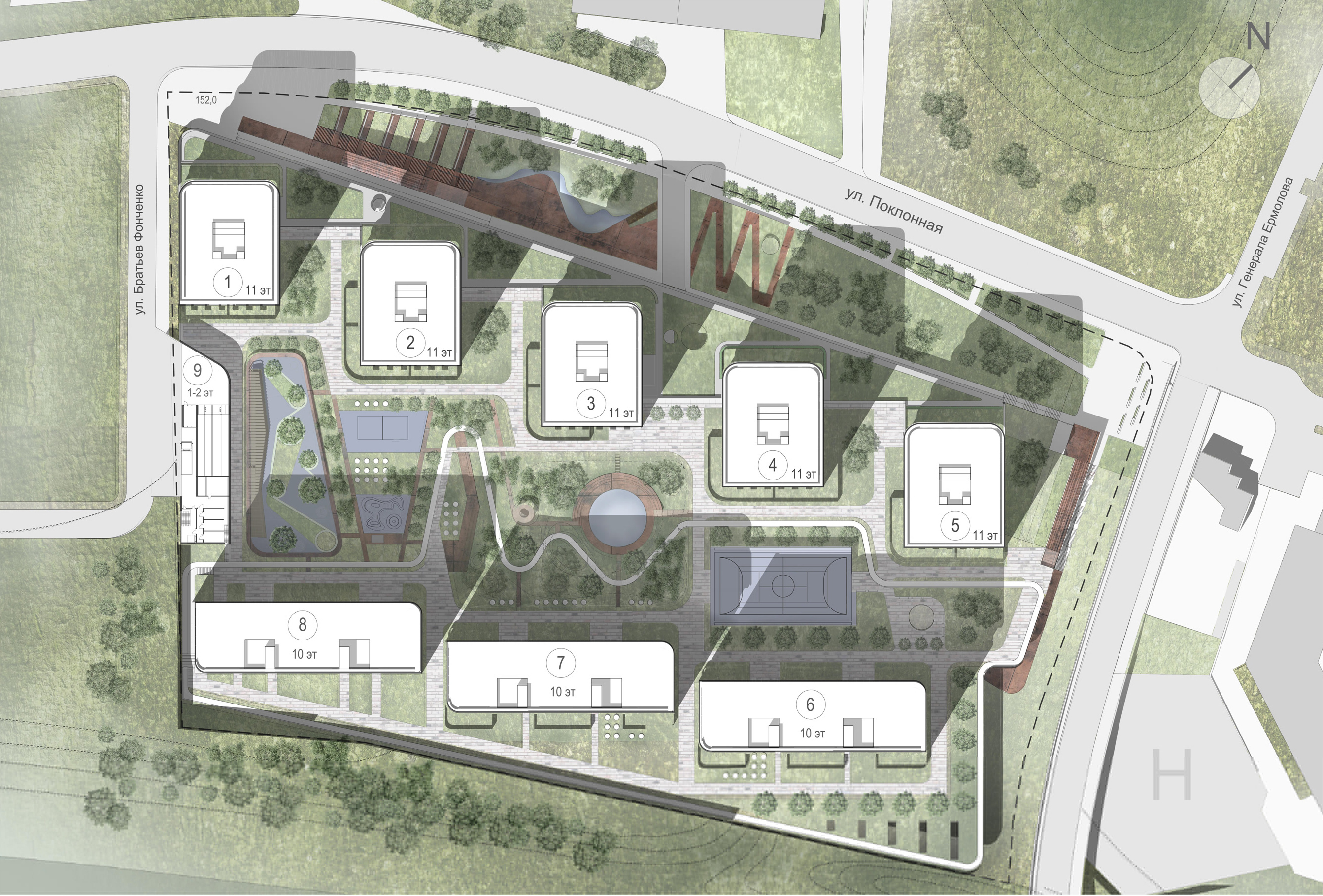 Генплан Victory Park Residences / Виктори Парк Резиденс